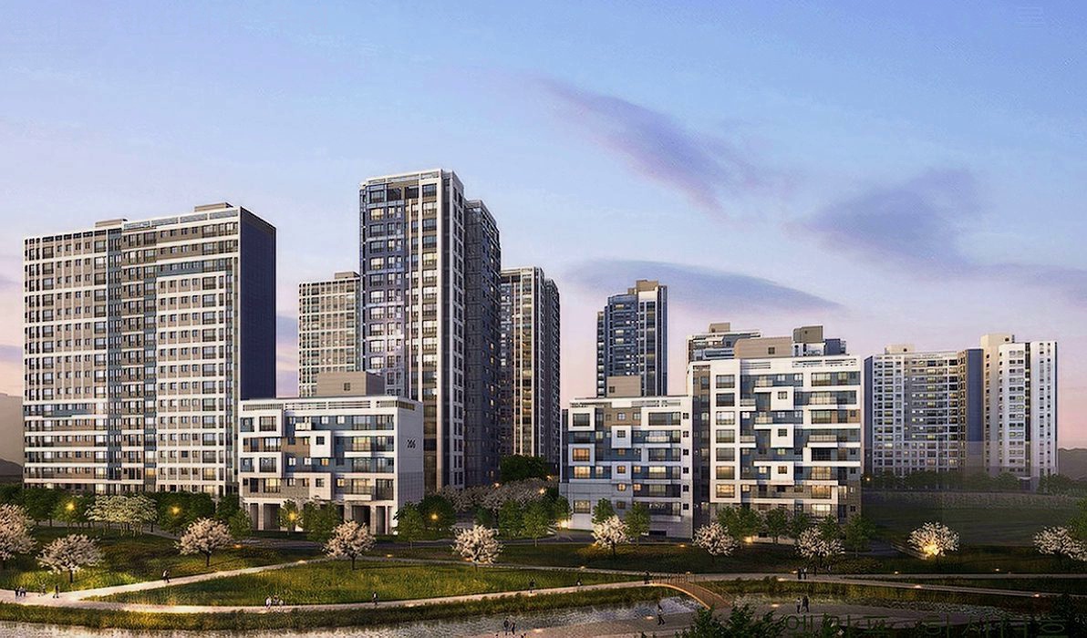 엘리프 한신더휴 수원 모바일 최적화 메인 조감도 전경